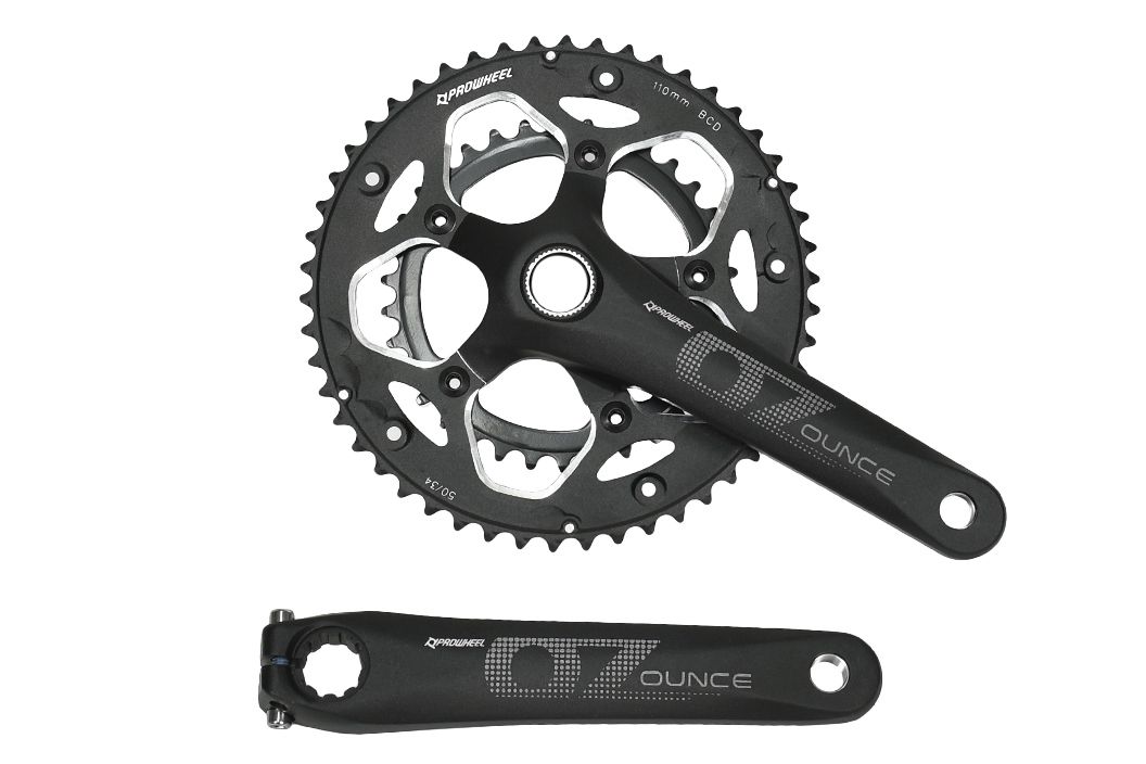 Система PROWHEEL ROAD OUNCE-521C-TT-N(50-34)AL-6061-T6,CHAINLINE:43.5,BCD:110,BB PW-BB68,черный Система PROWHEEL ROAD OUNCE-521C-TT-N(50-34)AL-6061-T6,CHAINLINE:43.5,BCD:110,BB PW-BB68,черный