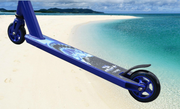 Самокат трюковый ATEOX SHARK 2019 синий, Цвет Белый